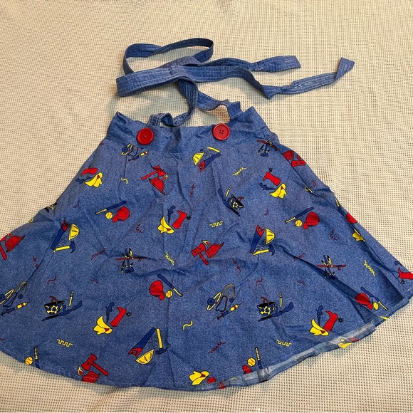 Spirit Chucky Costume with Blue skirt and top with red socks - Picture 4 of 6